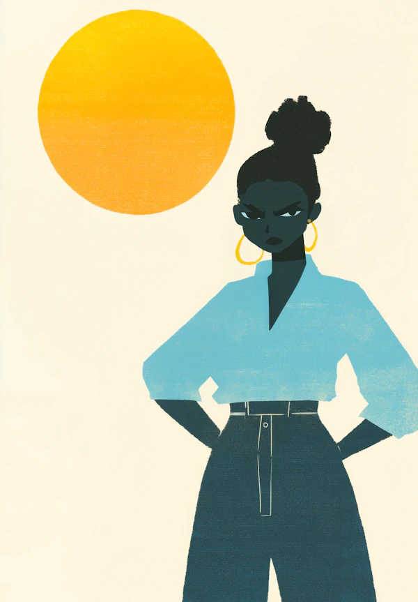 Confident Black Woman Art