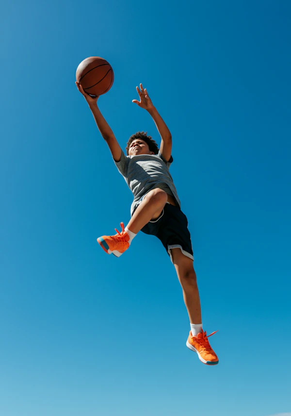 Mid-Air Basketball Reach