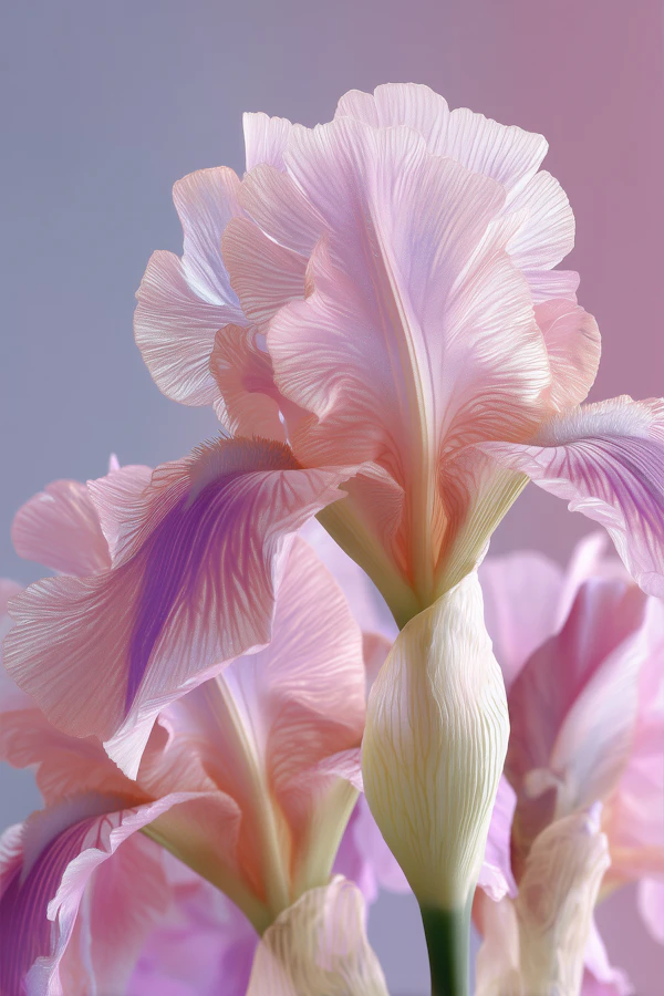Delicate Iris Flowers