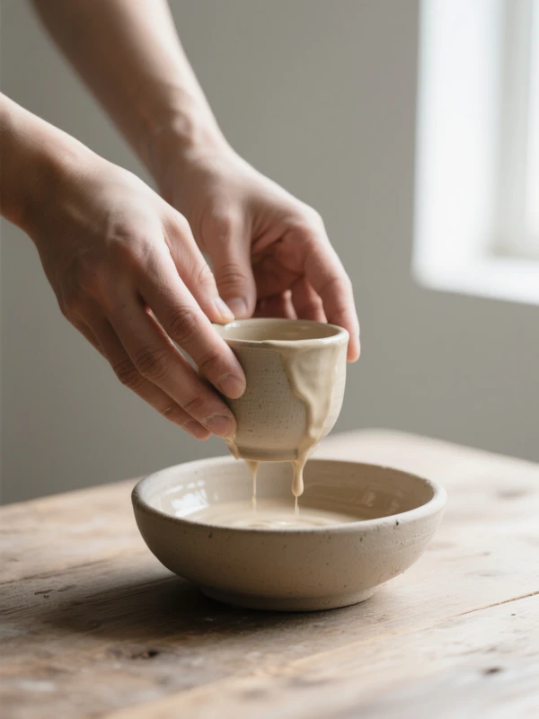 Ceramic Pouring Scene