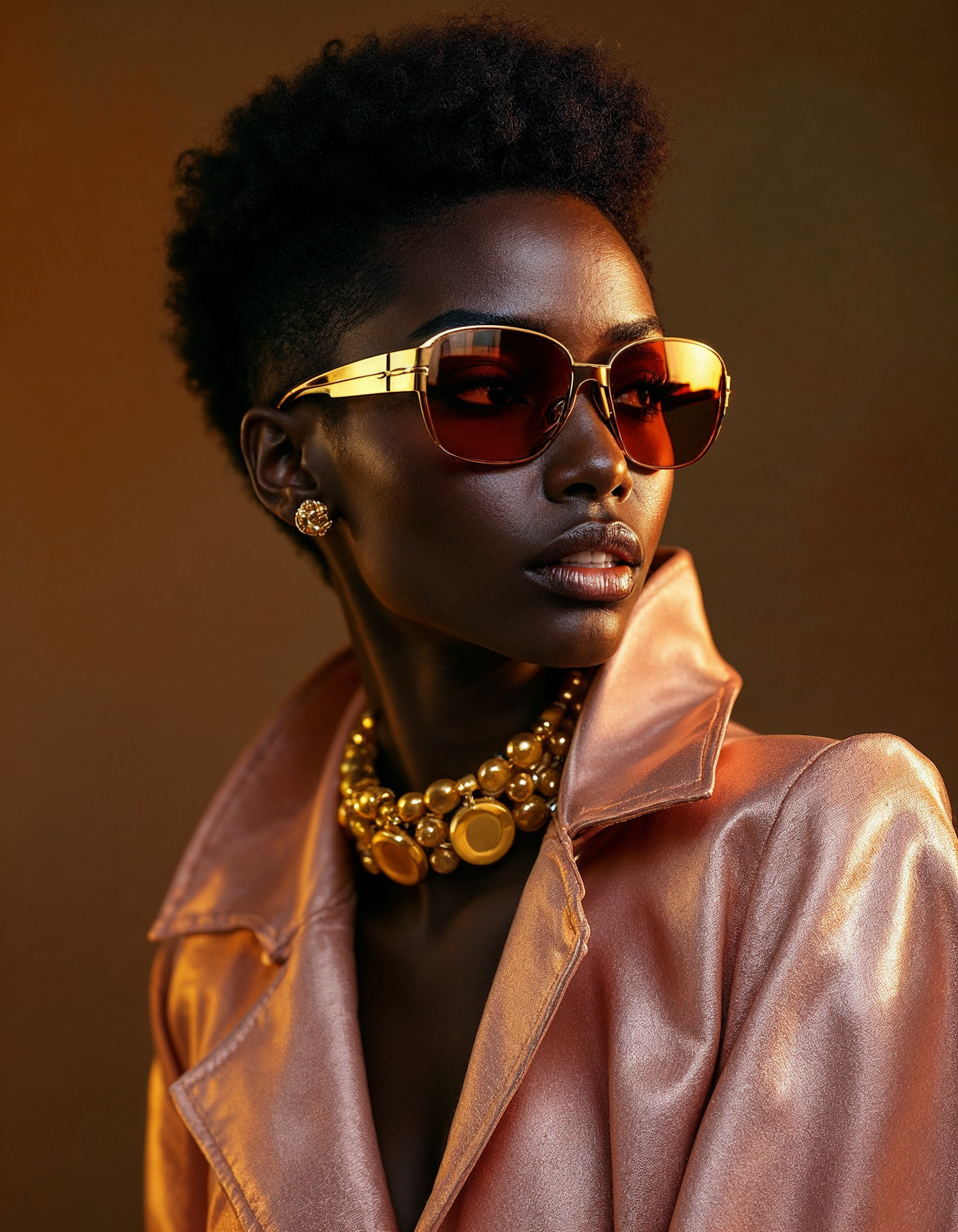 Elegant Portrait with Sunglasses