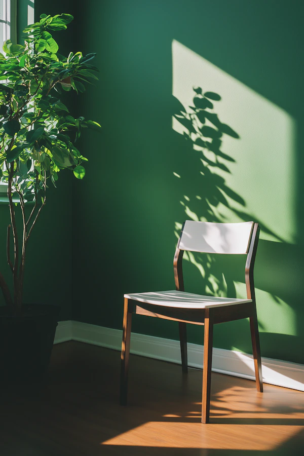 Minimalist Green Interior