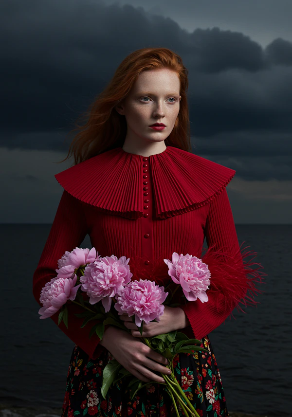 Dramatic Red Portrait