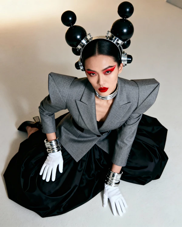 Avant-Garde Fashion Pose