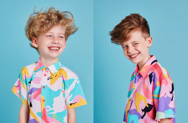 Cheerful Boys Portrait