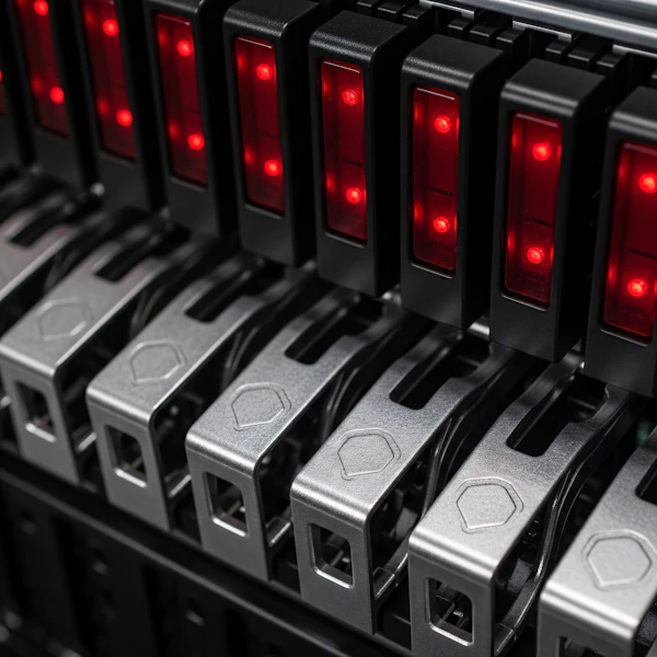 Server Rack Close-Up