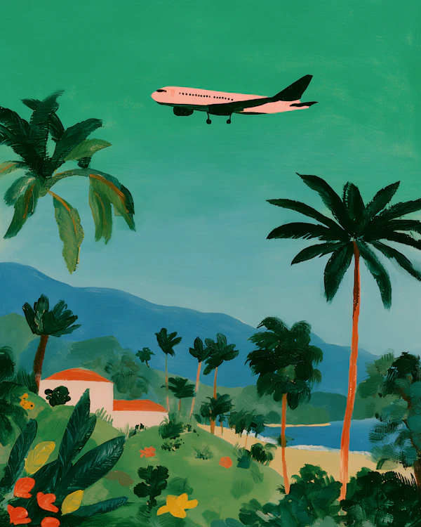 Tropical Paradise Scene