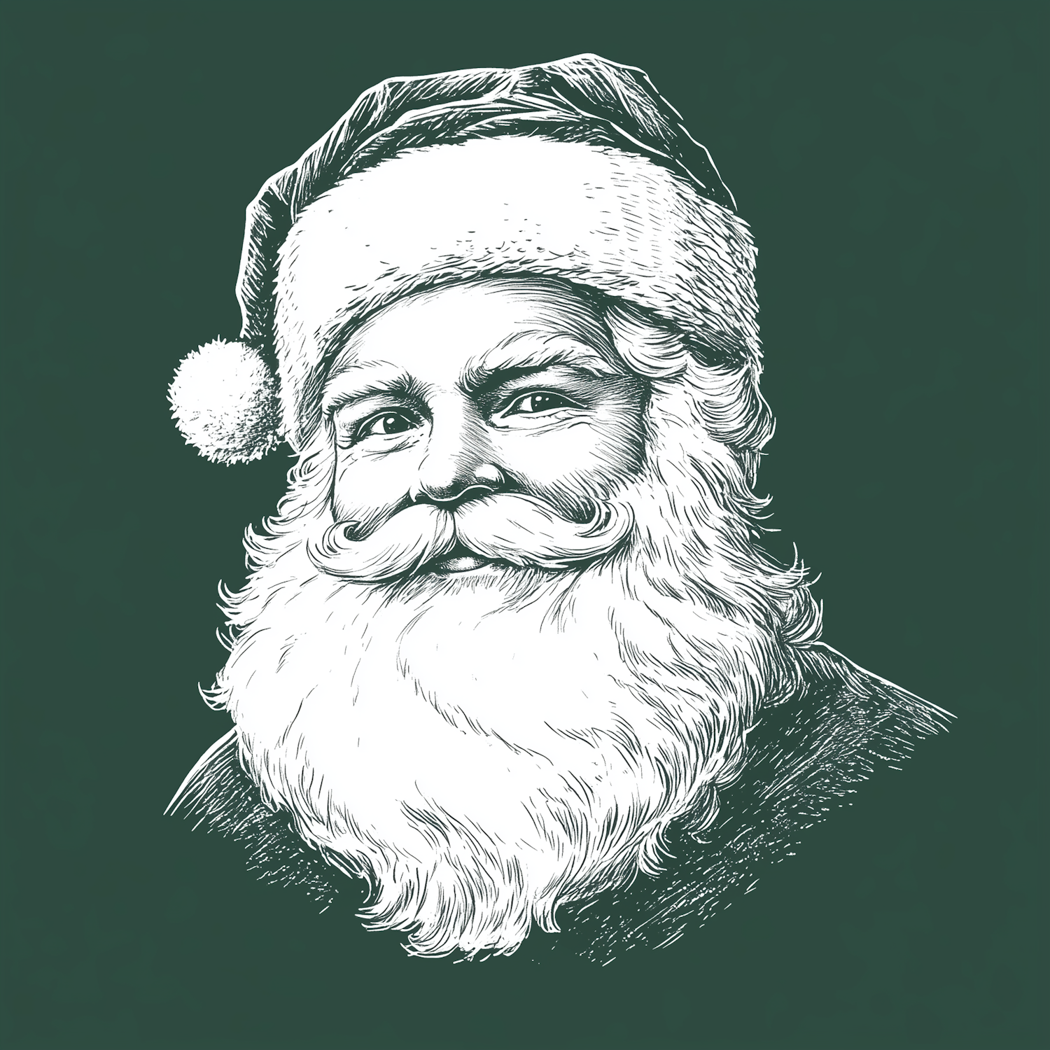 Jolly Santa Illustration