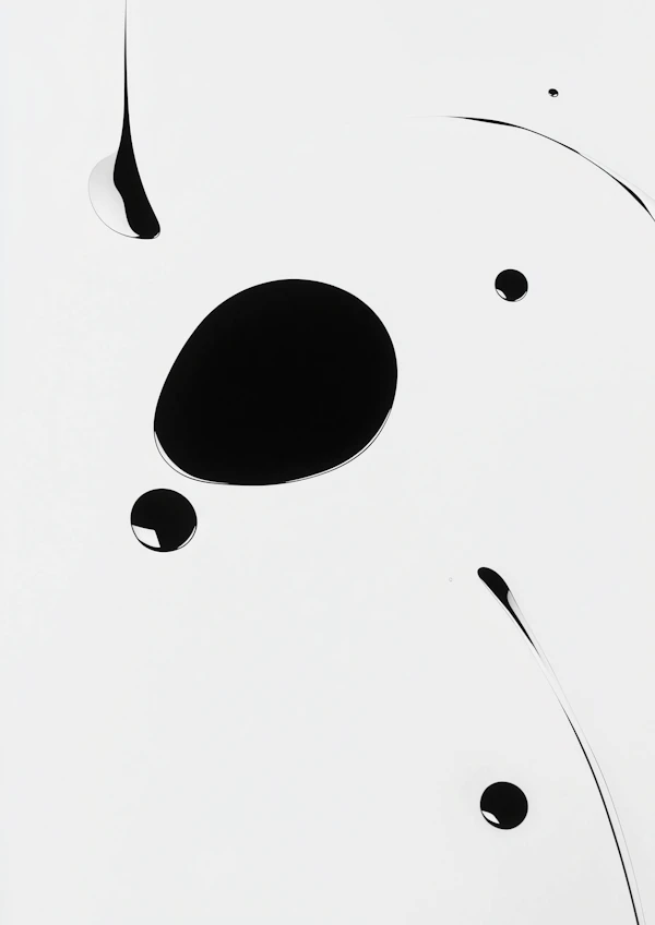 Abstract Ink Drops