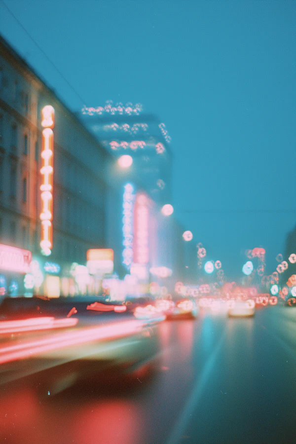 Urban Neon Nightscape
