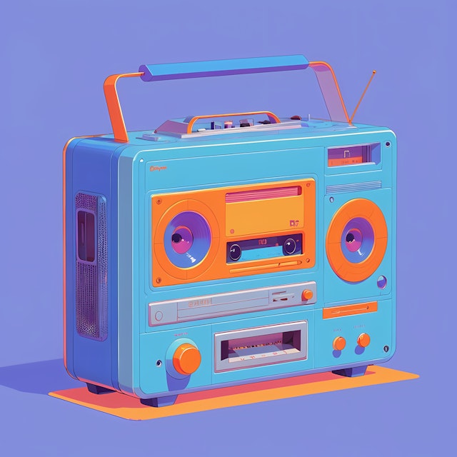 Retro Boombox