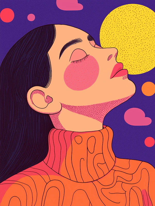 Serene Profile Illustration