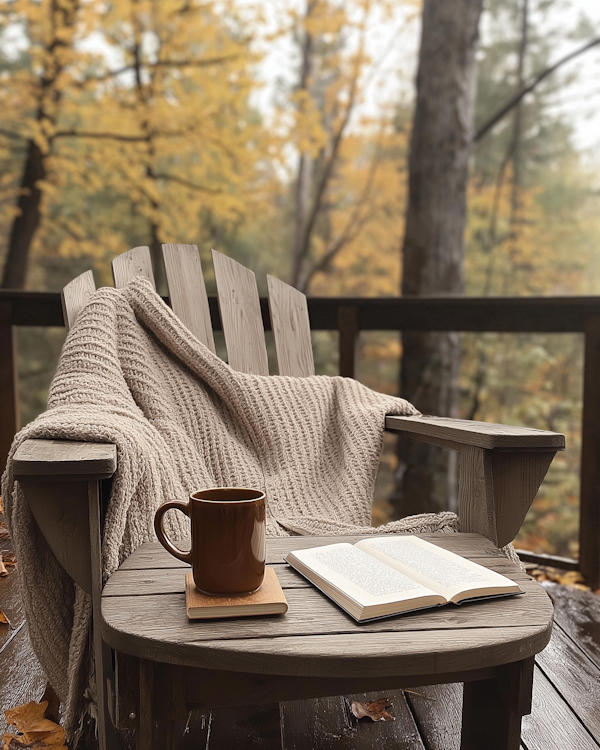 Cozy Outdoor Autumn Setting