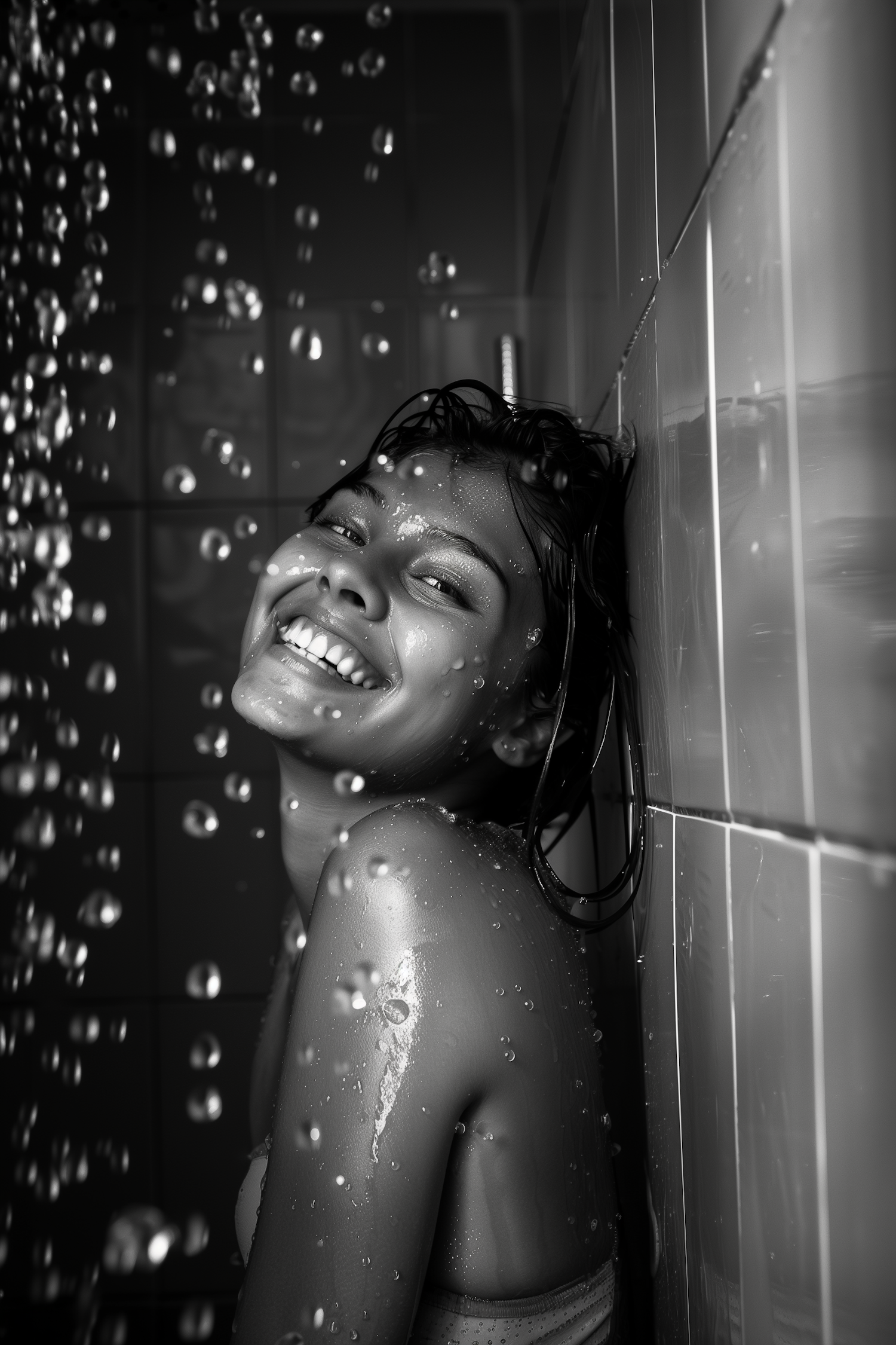 Joyful Shower Moment