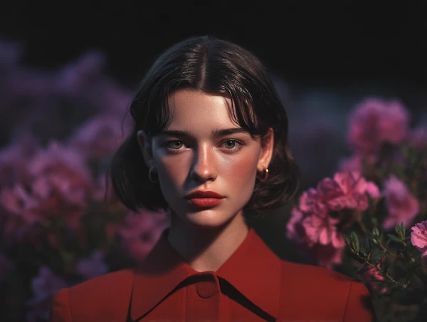 Portrait with Flowers
