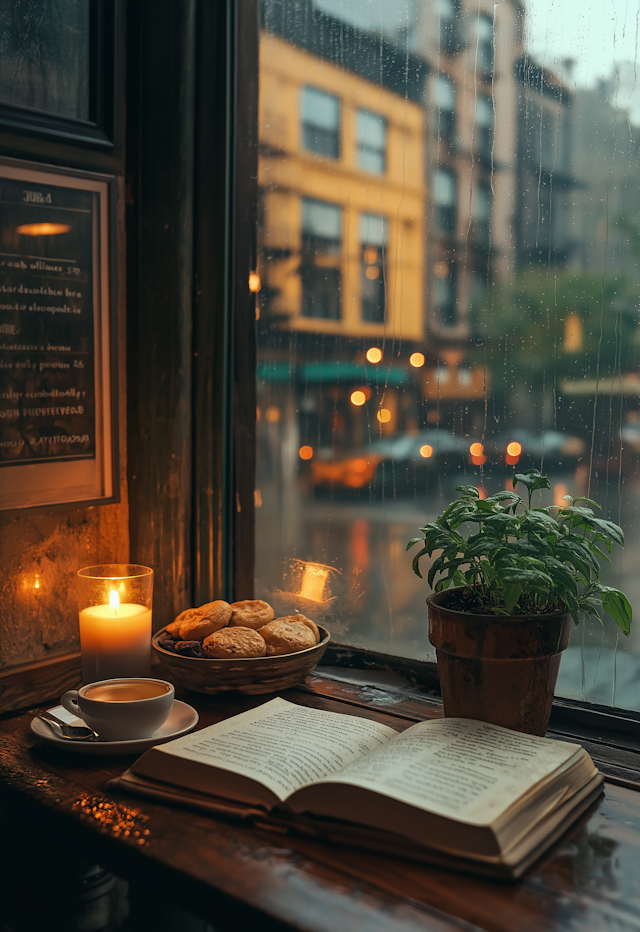 Cozy Rainy Day by the Window