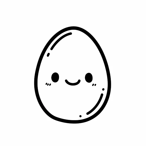 Smiling Egg Illustration