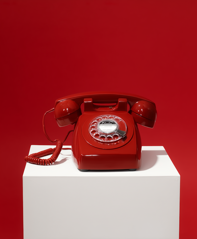 Vintage Red Telephone