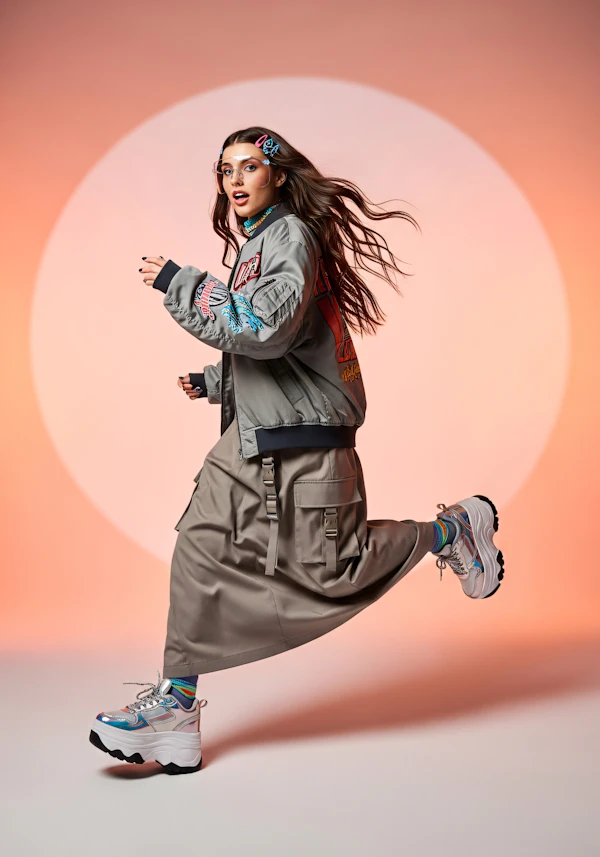 Dynamic Fashion Portrait