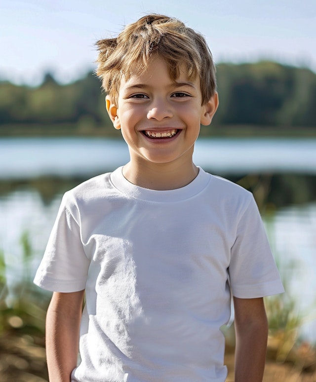 Cheerful Boy Outdoors