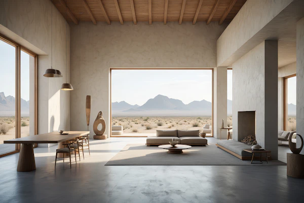Modern Desert Living Room