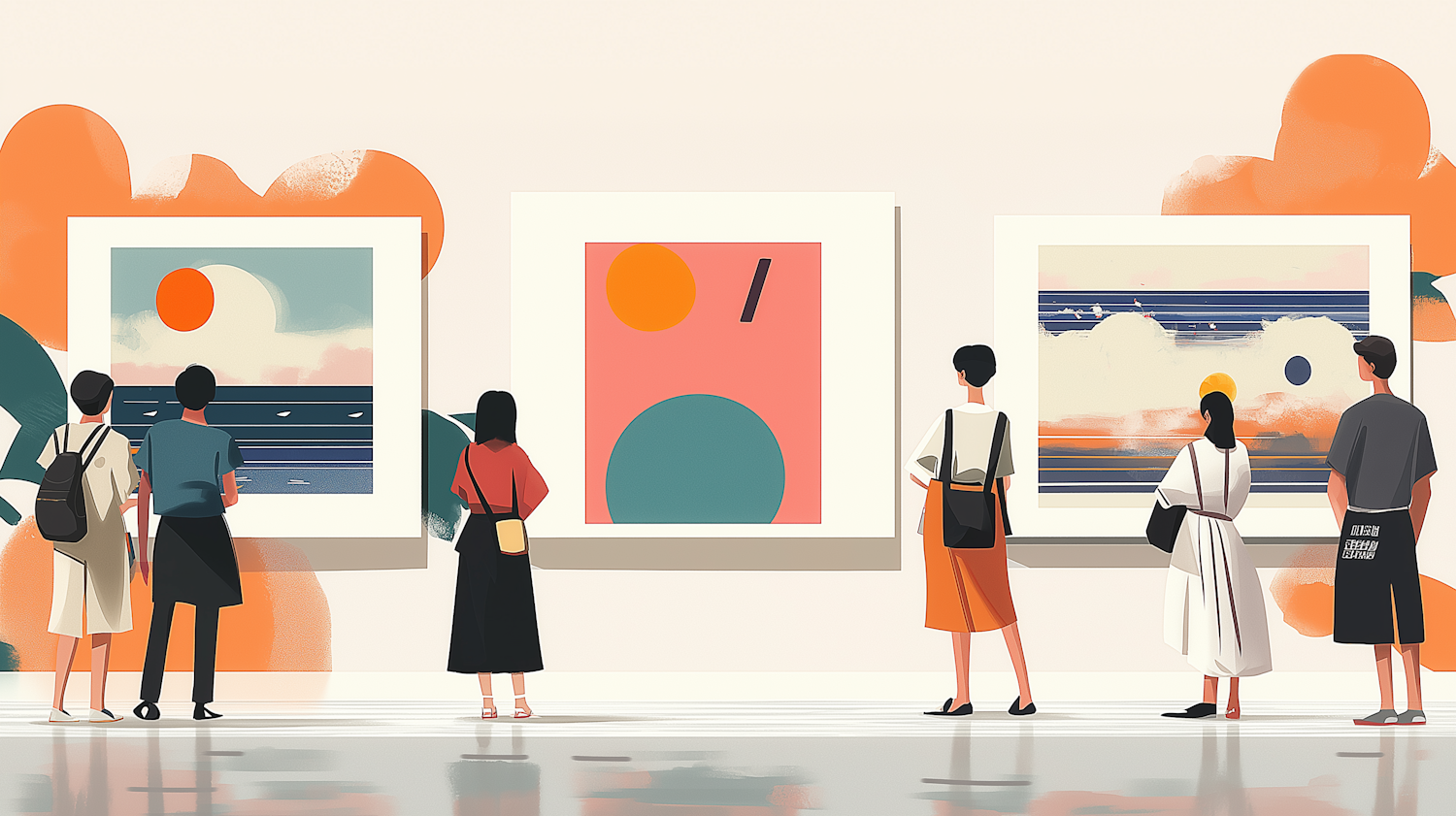 Modern Art Gallery Illustration