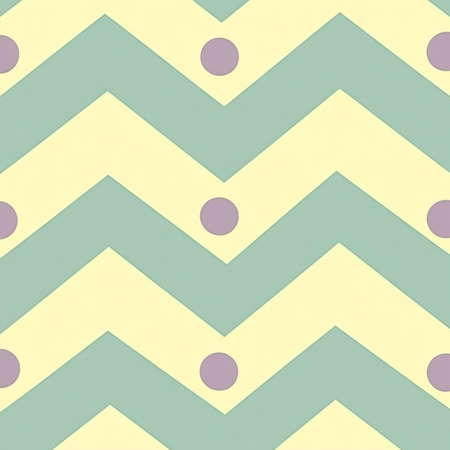 Chevron Pattern with Lavender Circles