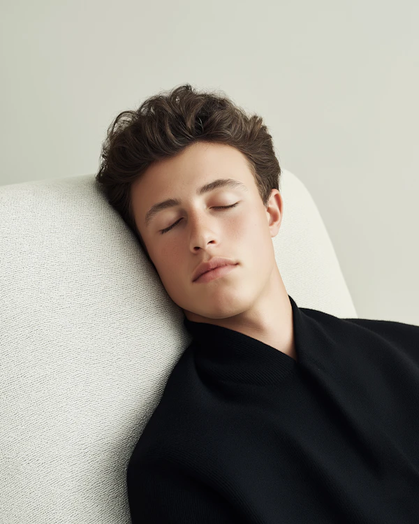Serene Resting Man