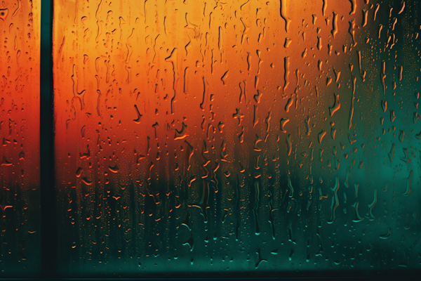 Chromatic Raindrops on Windowpane