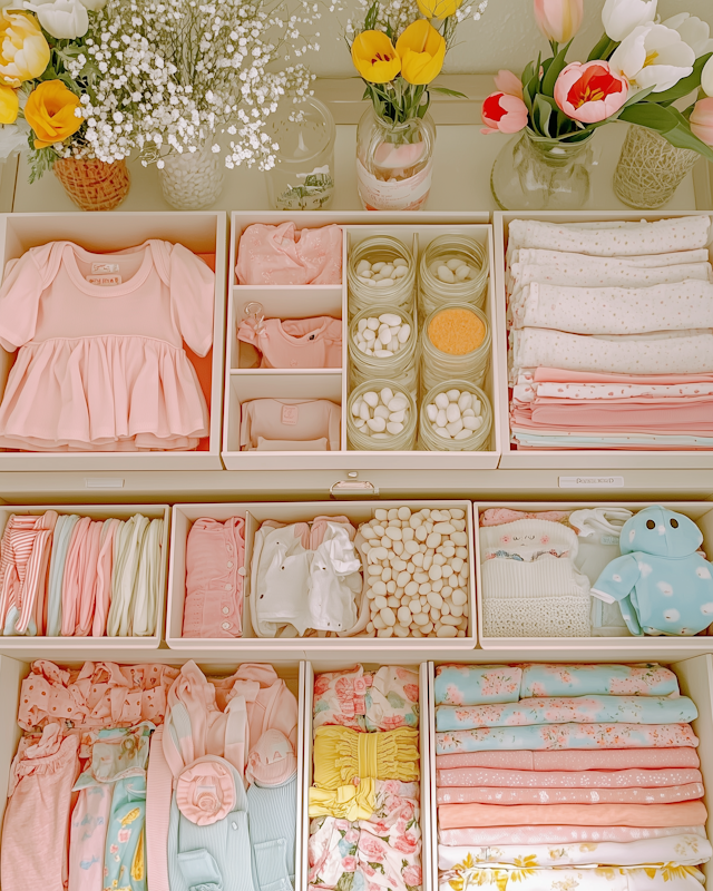 Organized Baby Drawer