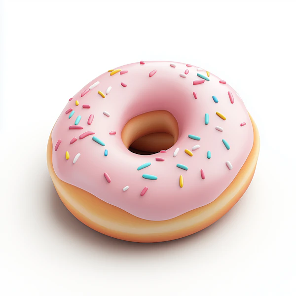 Glossy Pink Donut
