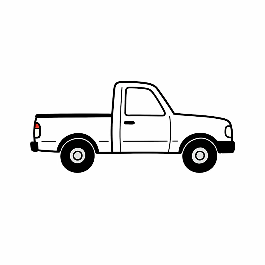 White Pickup Truck