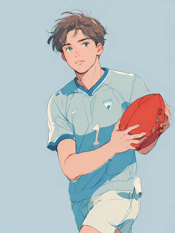 Young Athlete Illustration