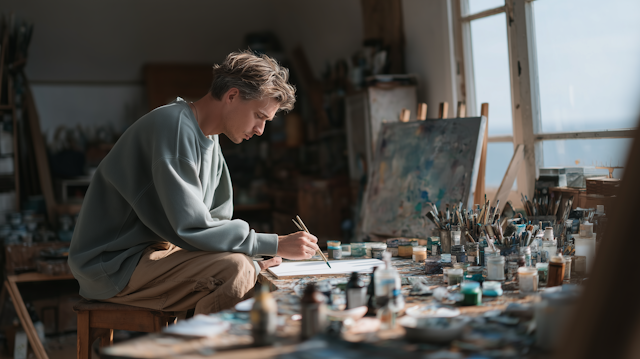 Artist in Studio