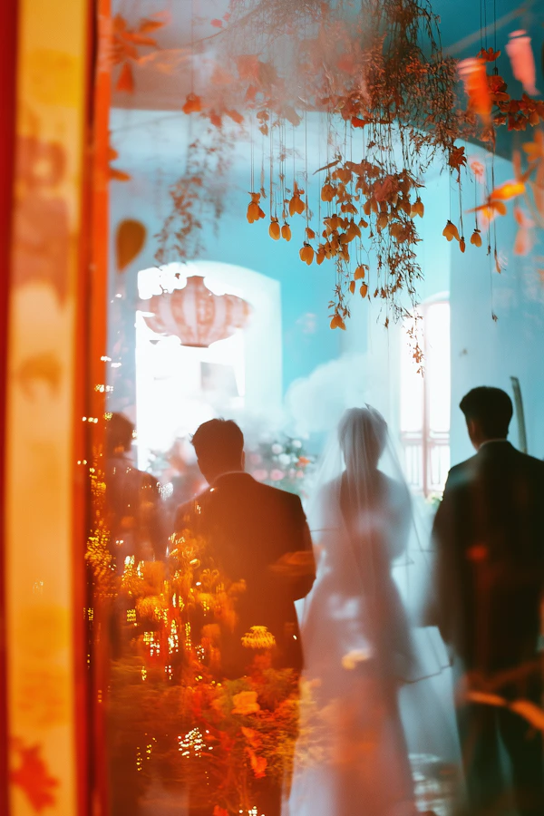 Dreamy Wedding Scene