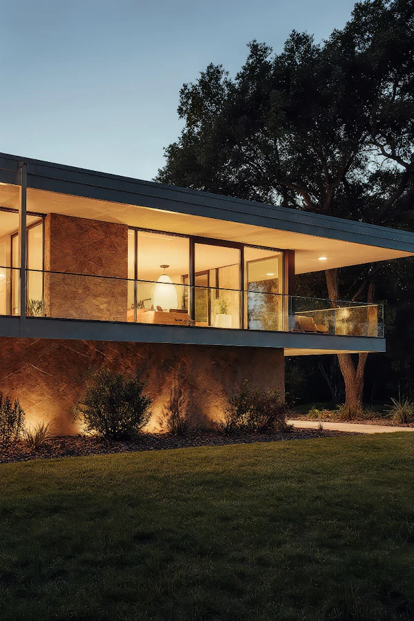 Modern Cantilevered House