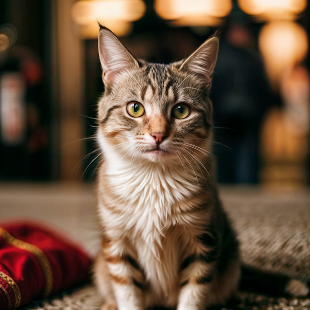 Attentive Tabby Cat