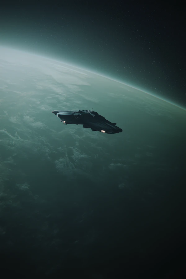 Futuristic Spacecraft Scene
