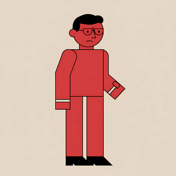 Geometric Person Art
