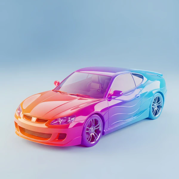 Vibrant Sports Car
