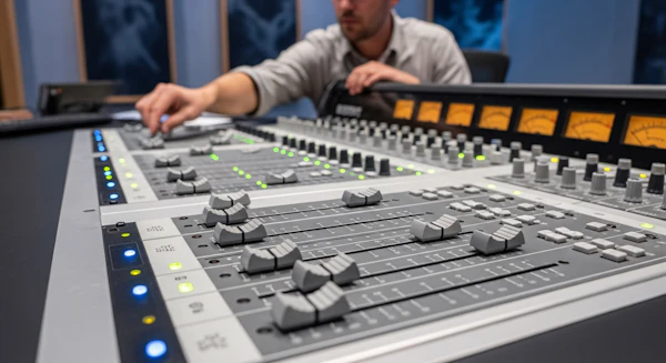 Audio Mixing in Studio