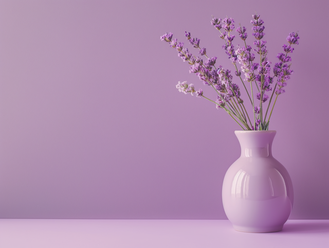 Monochromatic Lavender Vase