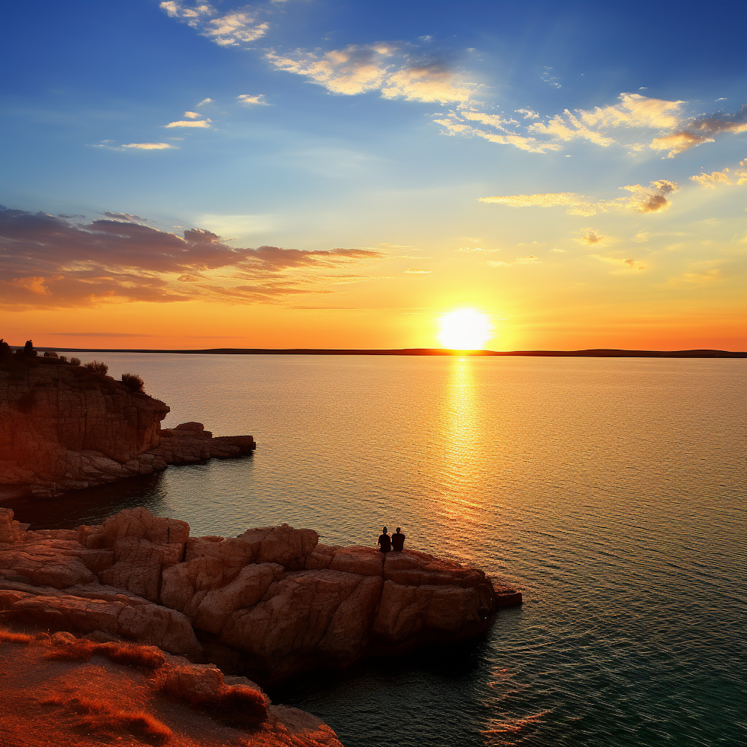 Golden Hour Serenity by the Water