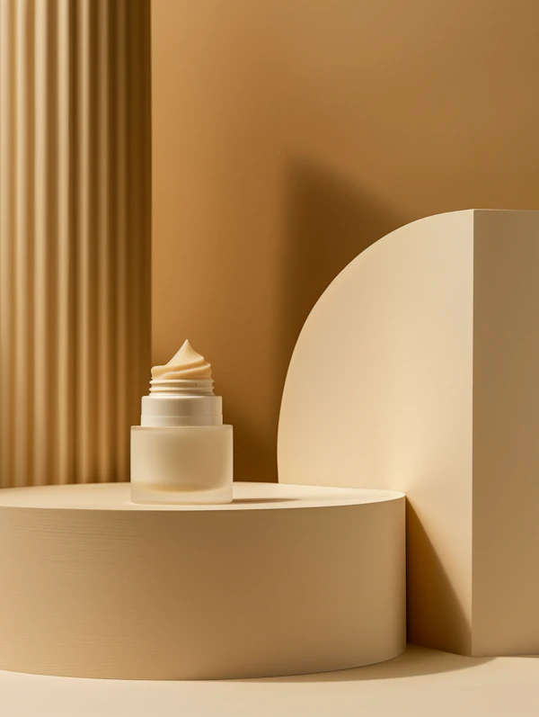 Minimalist Cream Display