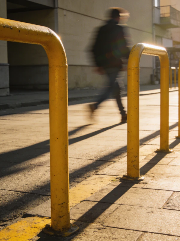 Yellow Barriers Scene