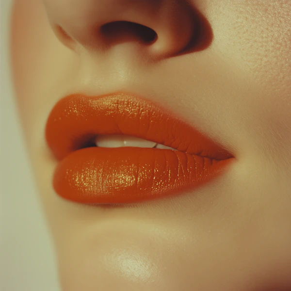 Glossy Orange Lips