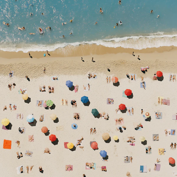 Vibrant Beach Scene