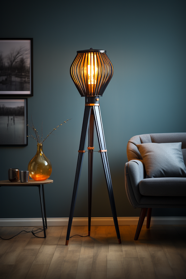 Sophisticated Tripod Floor Lamp Ambience