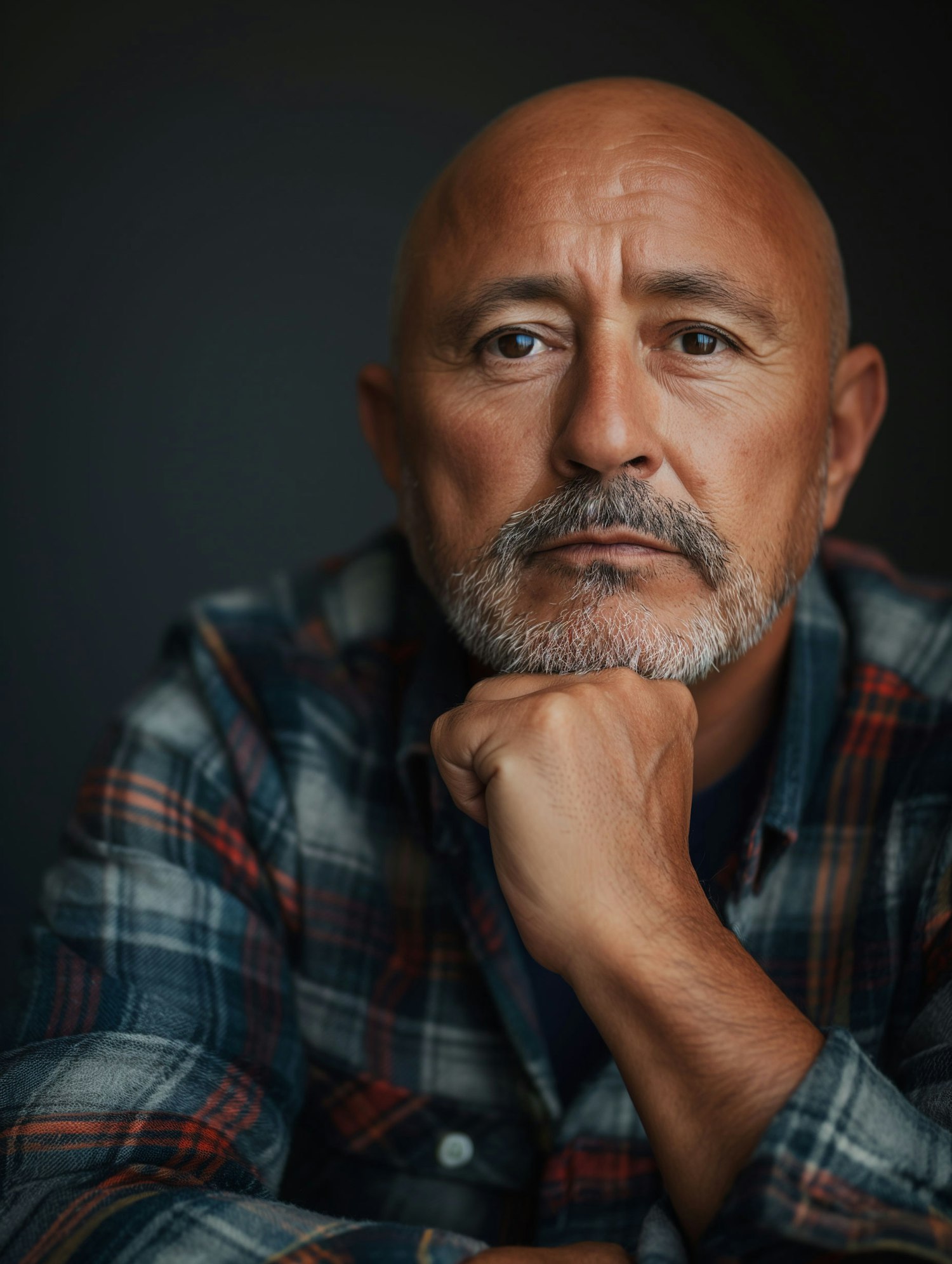 Thoughtful Mature Man Portrait