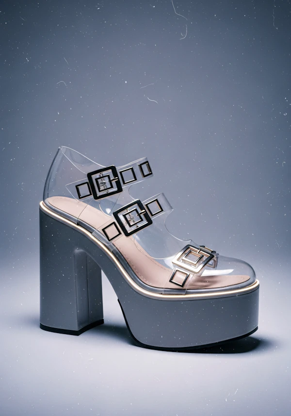 Modern High-Heeled Shoe